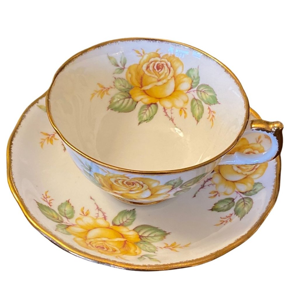 Vintage Melba English Fine Bone China Teacup & Saucer